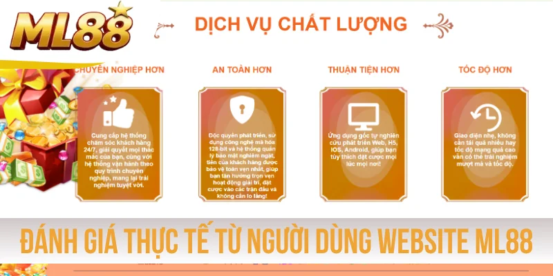 Đánh giá thực tế từ người dùng website ML88